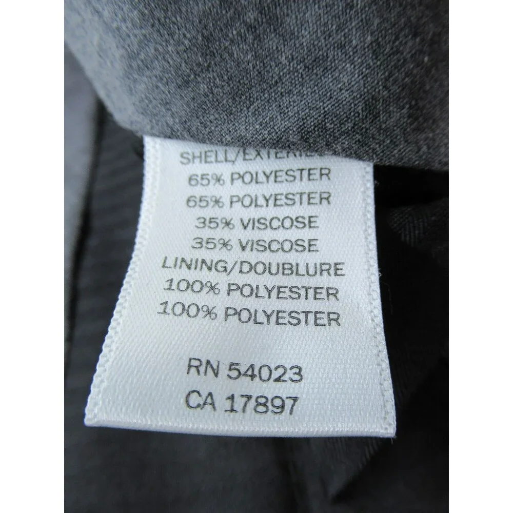 Banana Republic Dress Pants Men's 36x32 (Actual 34 x 31) Tailored Fit Plaid Gray